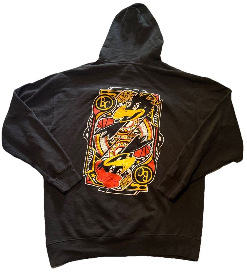 The Black Crowes Hoodie 2024 XL House Of Cards Black Graphic Front & Back